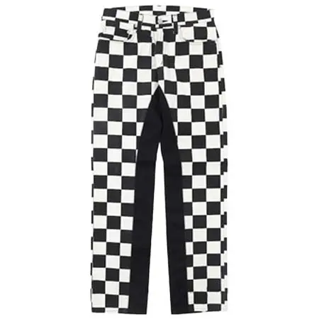 児島ジーンズ(コジマジーンズ) ブロックチェックモンキーコンボパンツ