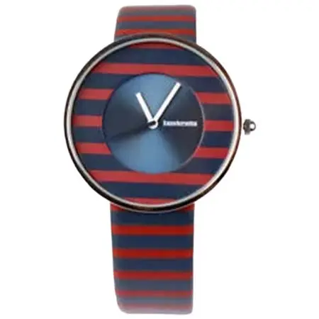 Lambretta(ランブレッタ) cielo stripes red quarz edelstahl leder blau rot streifen uhr 2105red