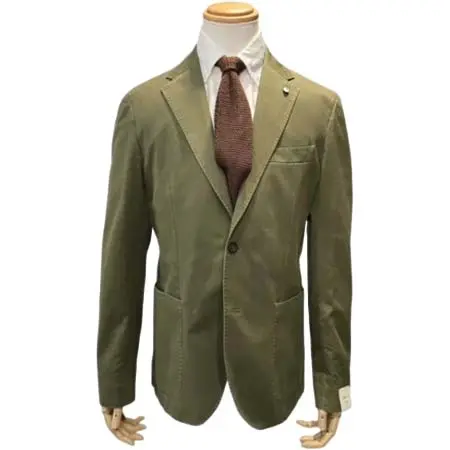 L.B.M.1911(エルビーエム1911) ”2857 Jack Slim” コットンリネンストレッチ2Bジャケット