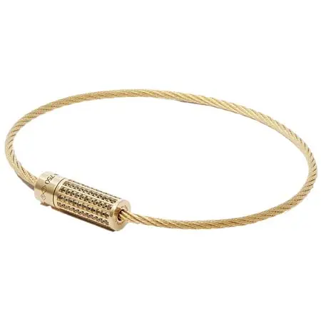 Le Gramme(ル グラム) 9G Cable ブレスレット 18Kイエローゴールド
