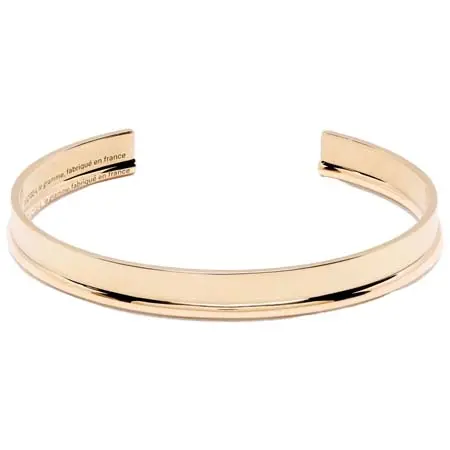 Le Gramme(ル グラム) 18Kポリッシュイエローゴールドリボンカフセット