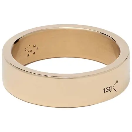 Le Gramme(ル グラム) 18Kイエローポリッシュゴールドリボンリング