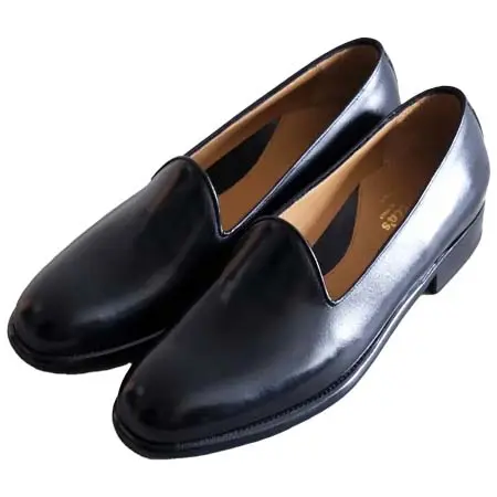 LE YUCCA’S(レユッカス) “Kate” PLANE TOE SLIP ON / Exclusive for WUNDER [BLACK/Freudenberg Box Calf]