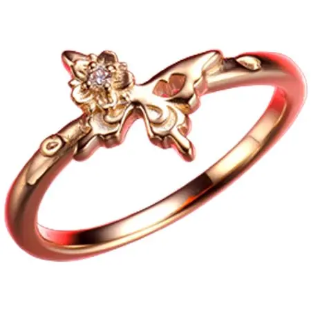 Lips & Tips(リップス&ティップス) 花蝶ふぅ月リング～蝶～