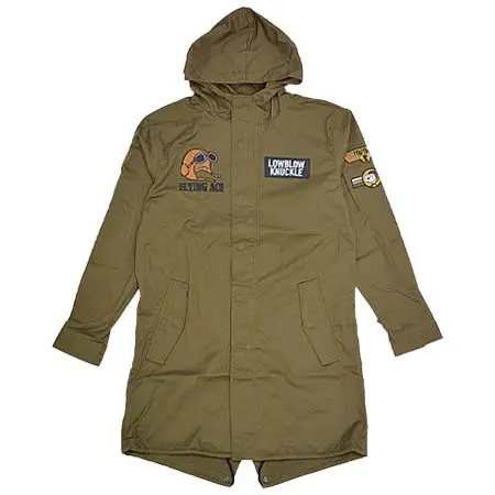 Low Blow Knuckle(ローブロウナックル) ×スヌーピー FLYING ACEモッズコート