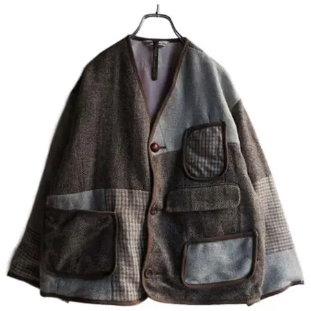 MADE by sunny side up(メイドバイサニーサイドアップ) Remake TWEED KNIT JACKET/size-1