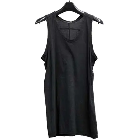 MA_JULIUS(エムエーユリウス) COTTON SILK JERSEY プリント　タンクトップ