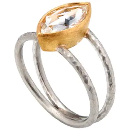 MALCOLM BETTS(マルコムベッツ) Split Band Rose Cut Diamond Ring