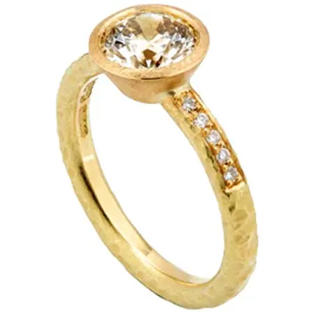 MALCOLM BETTS(マルコムベッツ) Gold Yellow Diamond Ring