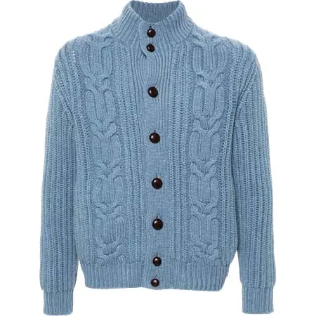 malo(マーロ) ケーブルニット カーディガン