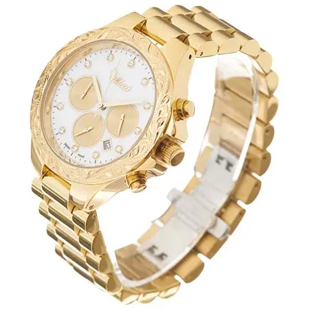 Maxi(マキシ) ハワイアンジュエリー/Stainless/マキシウォッチ クロノグラフ/GD&GD 腕時計