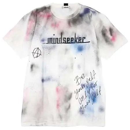 mindseeker(マインドシーカー) HAND GRAFFITI STENCIL TEE / WHITE