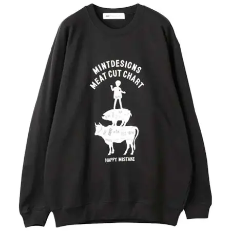 Mintdesigns(ミントデザインズ) Meat Chart Sweat