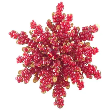 MIRIAM HASKELL(ミリアムハスケル) 真っ赤なお花のブローチ