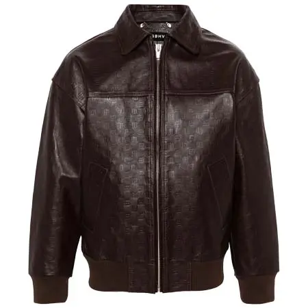 MISBHV(ミスビヘイブ) ロゴエンボス レザージャケット