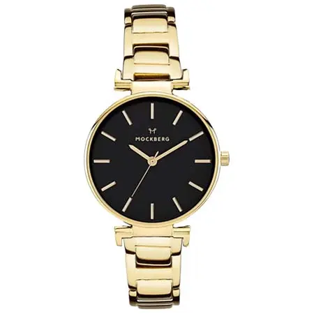 MOCKBERG(モックバーグ) オリジナル Original 34 IPG linked strap black dial[mo634]