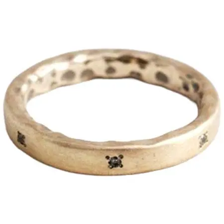 mollive(モリーヴ) FLAT 10K SLENDER PEACE RING