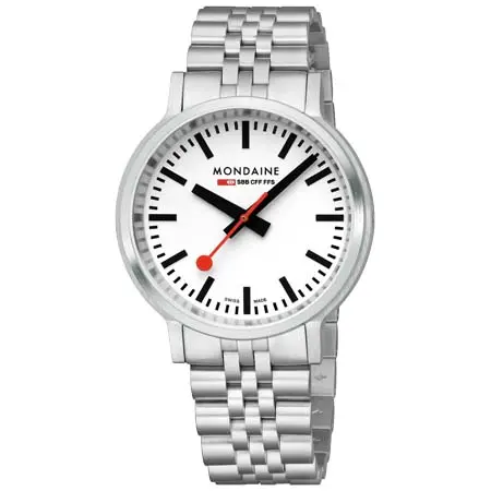 MONDAINE(モンディーン) ストップ・トゥ・ゴー 41mm SSブレスレット