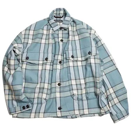 MONITALY(モニタリー) M32014-27_Cotton Heavy Twill Plaid Sax | Lazy Travel Jacket