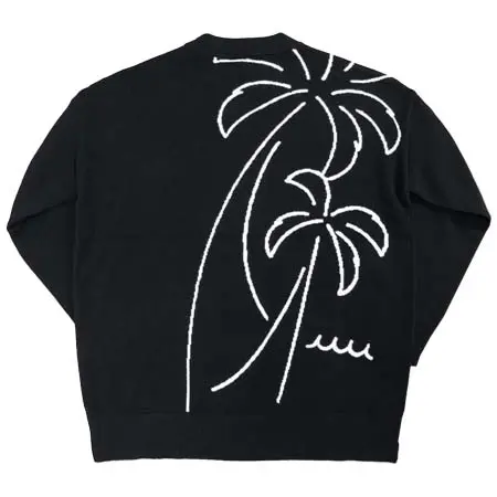 muta MARINE Golf(ムータマリンゴルフ) Safari x muta MARINE ヤシの木柄 カシミヤニット