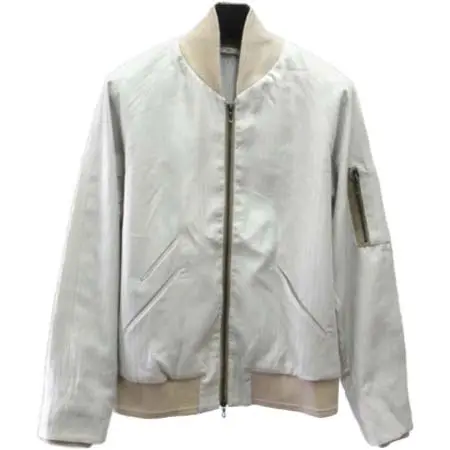 N4(エヌフォー) MA-1ブルゾン BEIGE STRIPE