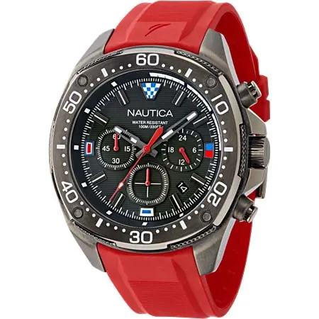 NAUTICA(ノーティカ) nct blue sail chronograph silicone watch