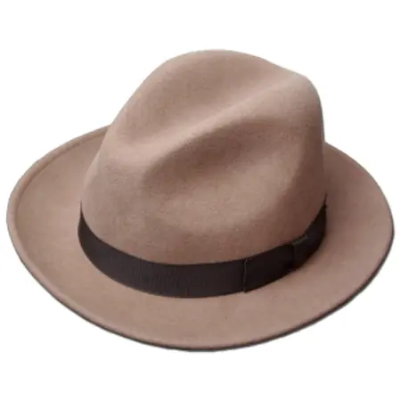 NEWYORK HAT(ニューヨークハット) ハット #5319 LITE FELT FEDORA, Camel