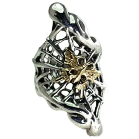 noir96noir(ノワールノワール) クラウドネットリング (虫:ゴールド)