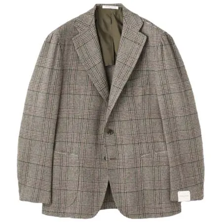 ORAZIO LUCIANO(オラッツィオルチアーノ) ウールリネン チェックジャケット