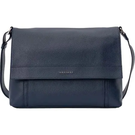 ORCIANI(オルチアーニ) Micron dollar leather messenger bag