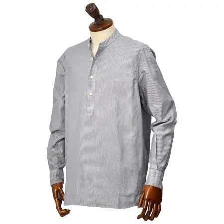 ORIGINAL VINTAGE STYLE(オリジナルヴィンテージスタイル) バンドカラープルオーバーシャツ