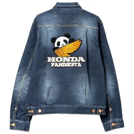 PANDIESTA JAPAN(パンディエスタジャパン) “WING LOGO”サガラ刺繍ストレッチデニムジャケット