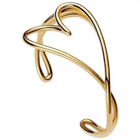 PANDORA(パンドラ) Organically Shaped Heart Bangle