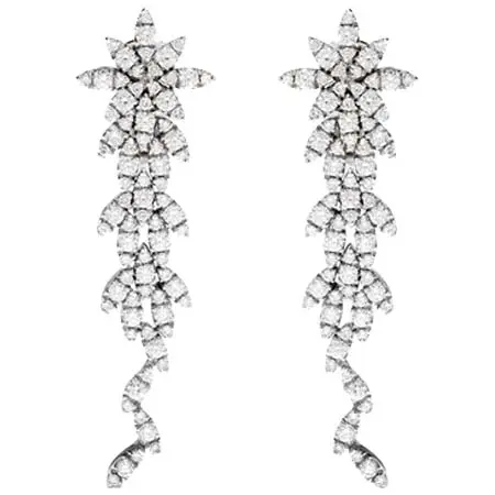 PASQUALE BRUNI(パスクワーレブルーニ) Ghirlanda ダイヤモンド ドロップピアス 18Kホワイトゴールド