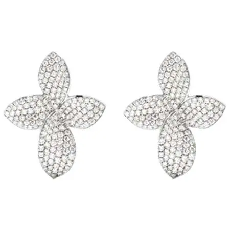 PASQUALE BRUNI(パスクワーレブルーニ) Giardini Segreti ダイヤモンド ピアス 18Kホワイトゴールド