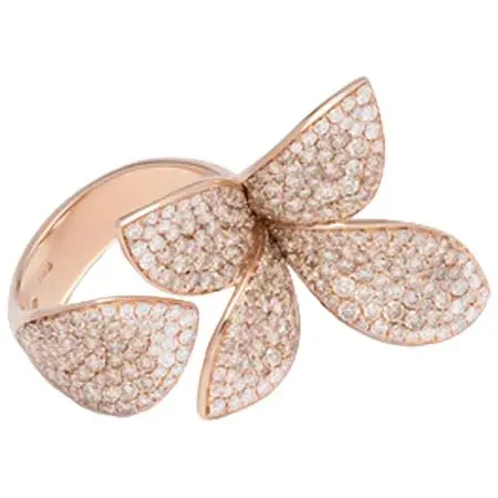 PASQUALE BRUNI(パスクワーレブルーニ) Giardini Segreti ダイヤモンド リング 18Kローズゴールド