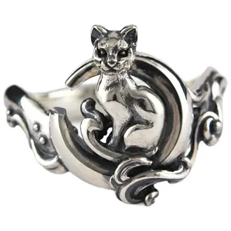 PASSIONE(パッショーネ) 月とネコリング