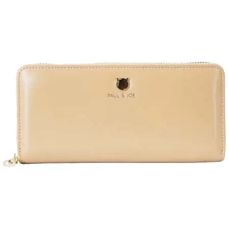 Paul&Joe(ポール＆ジョー) ラウンドファスナー長財布 PJA-W1161 スモールキャットフェイス