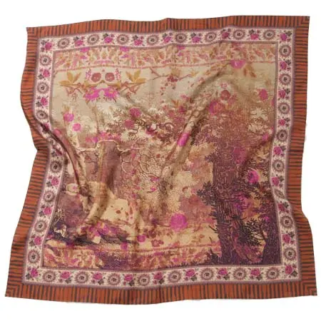 Pierre-Louis Mascia(ピエールルイマシア) レッド ペルシャ Wフェイス スカーフ