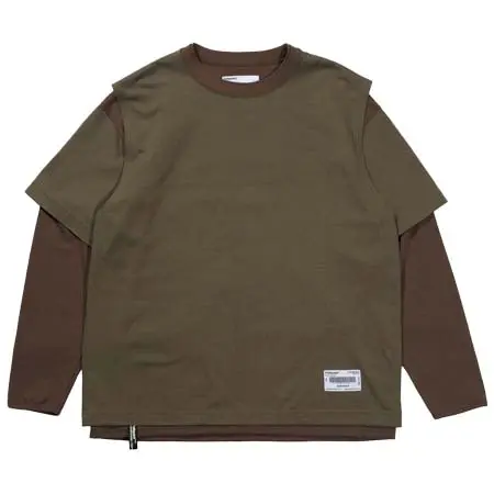 POLIQUANT(ポリクアント) THE SWITCHING LAYERED L/S TEE