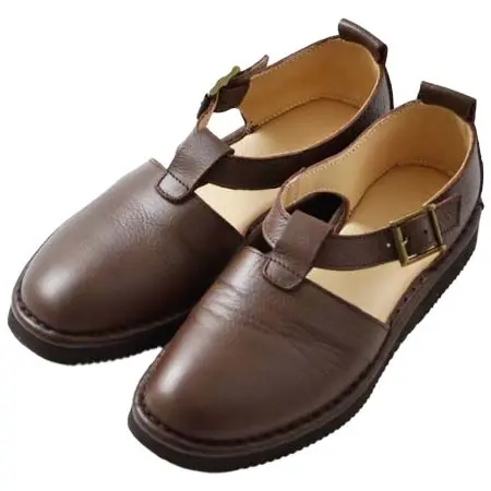 PUNTO PIGRO(プントピグロ) レザー Tストラップ ビブラムソール シューズ