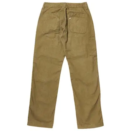 pure blue japan(ピュアブルージャパン) [LP-1179-OLV] Sulfur Dyed Herringbone Work Pants-Olive
