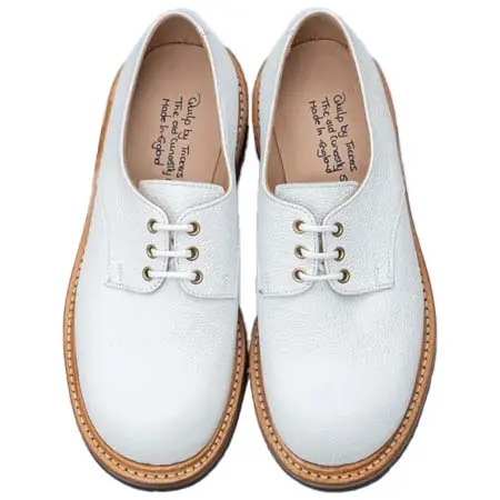QUILP(クイルプ) M7351 Plain Derby Shoe / WHITE Scotch Grain