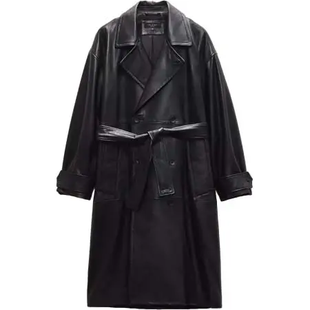 rag & bone(ラグ＆ボーン) Tyler Leather Trench Coat