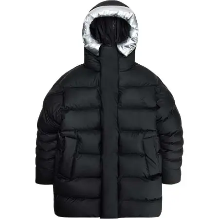RAINS(レインズ ) Alta Vision Long Puffer Jacket – Black