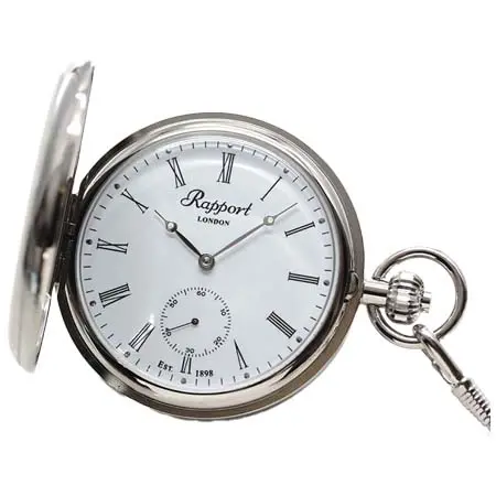 RAPPORT(ラポート) 両蓋開き シースルーバック　懐中時計　手巻き　PW61