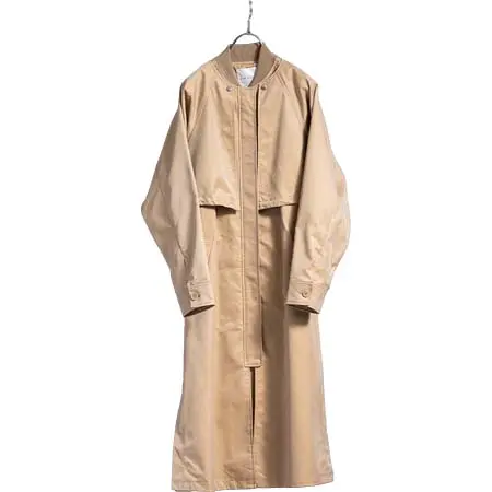 RAW FUDGE (ローファッジ) シャンブレー３WAYロングブルゾン