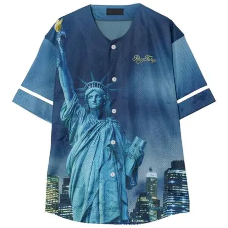 RAZZIS(ラズ) 昇華プリントメッシュベースボールシャツ/全2色