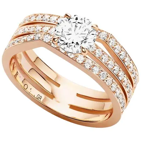 REPOSSI(レポシ) Antifer 3連 アンティフェールブライダルリング