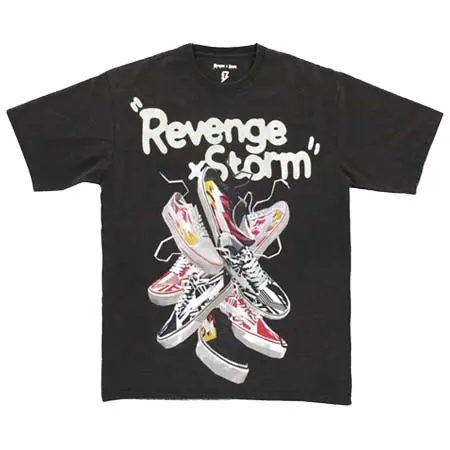 Revenge×Storm(リベンジストーム) T-SHIRT FrontPrint-BLACK